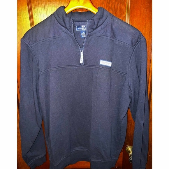 Vineyard Vines Other - VINEYARD VINES NAVY BLUE SHEP SHIRT 1/4 ZIP SWEATER SWEATSHIRT M